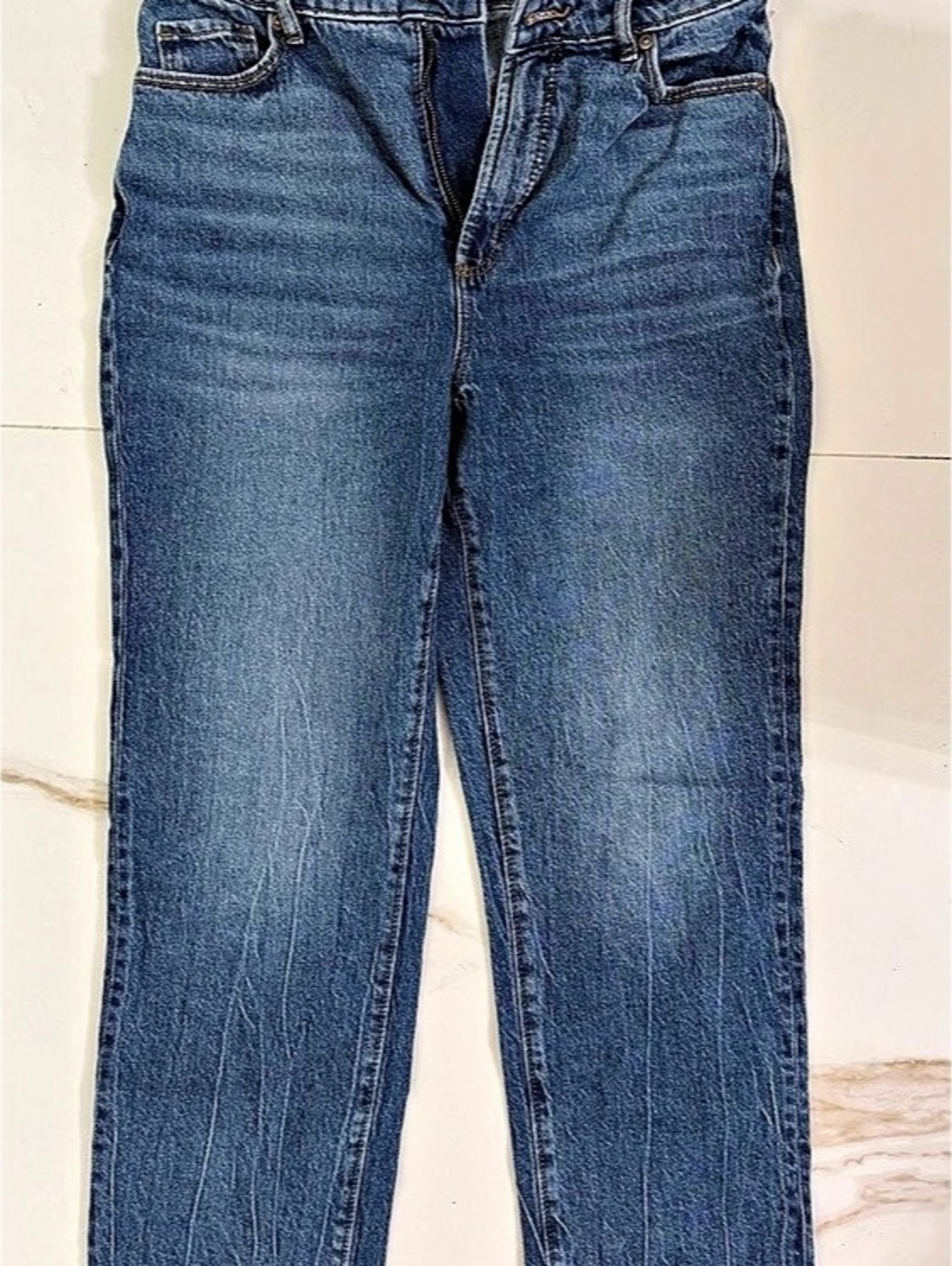 Rivet Women's Straight Leg Jeans Blue Waist 27